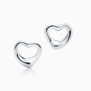 Tiffany Elsa Peretti Open Heart Earrings